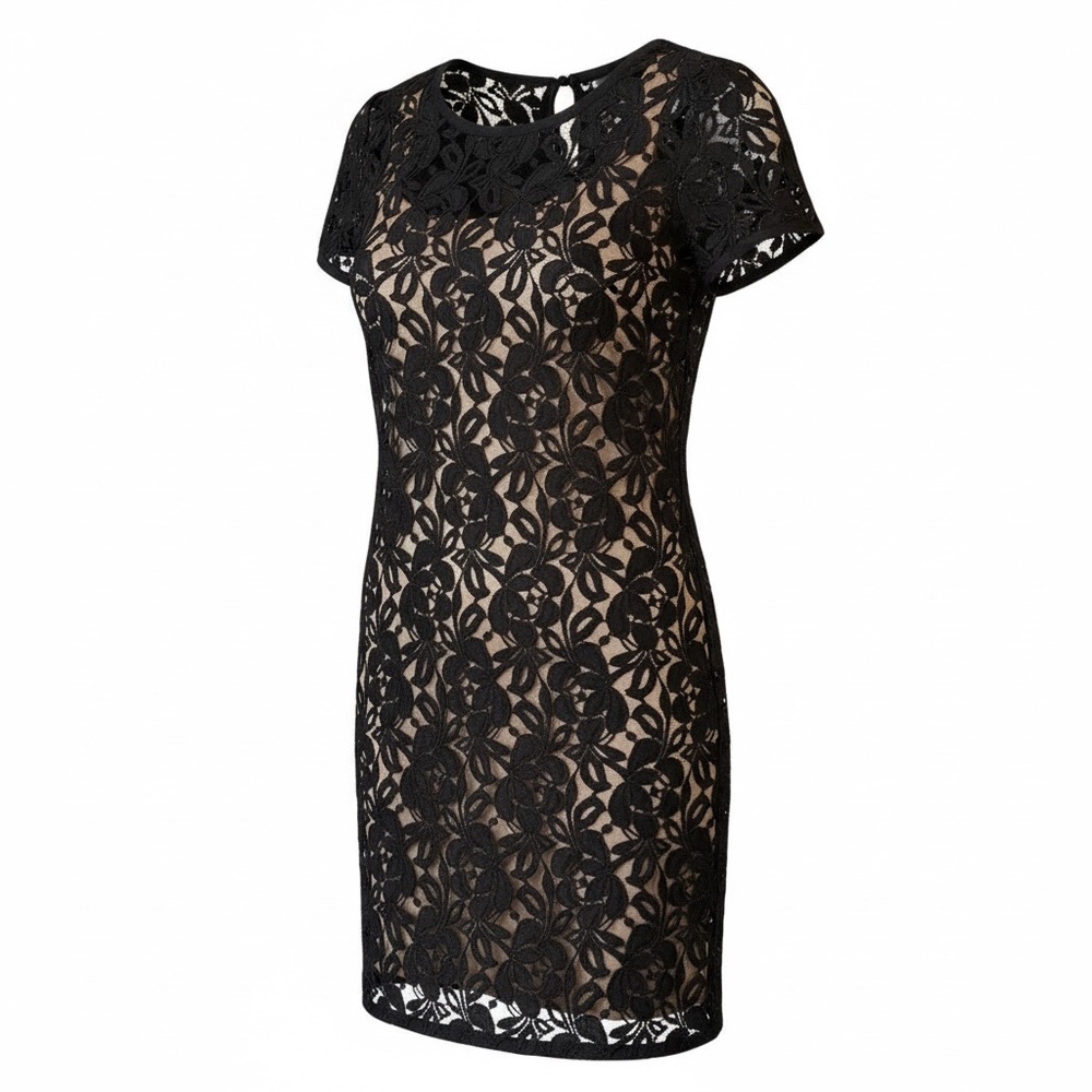 Ann Taylor Loft Black Lace Dress